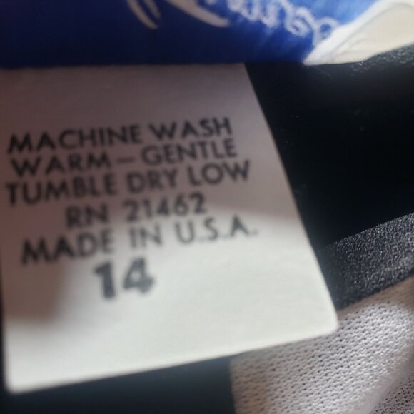 Vintage 80s Semi Sheer Black White Striped Pleated Day Dress Size S Retro Party - Picture 7 of 10